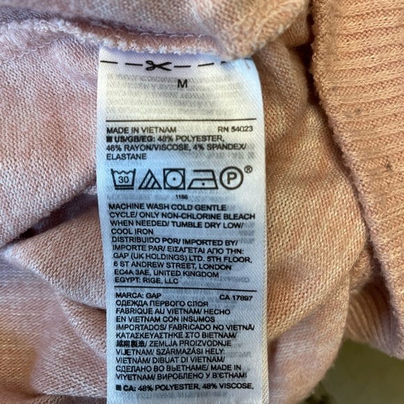 Gap raglan sleeve soft casual women’s pink tunic sweater size medium - Picture 6 of 6